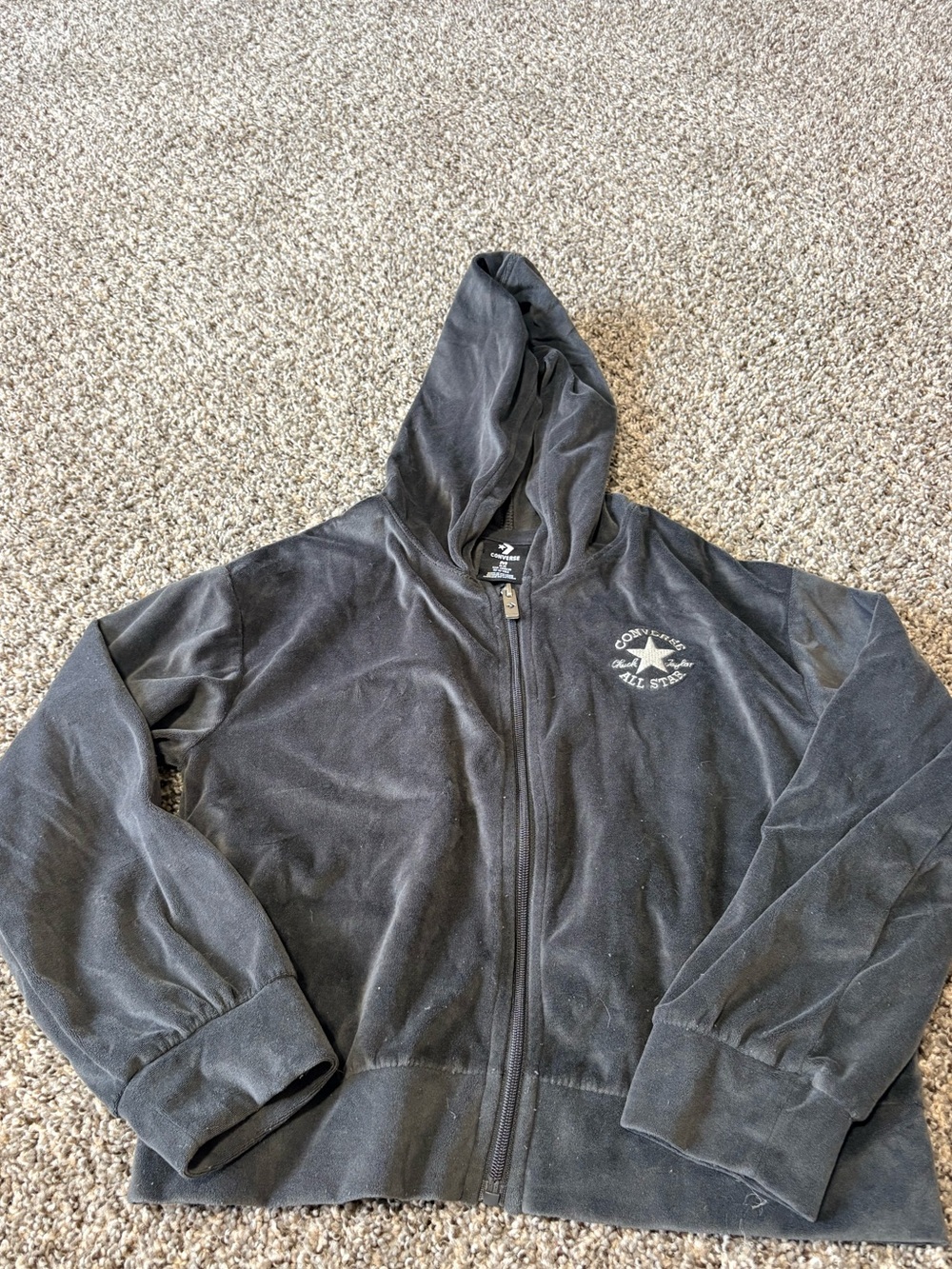 Converse Black Full-Zip Hooded Jacket